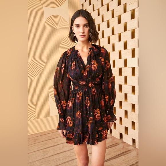 NWT $690 Ulla Johnson Adara Silk Dress - Picture 3 of 5